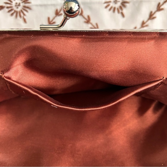 Vtg 90’s Apt 9 Women’s Copper Sequin Fashion Clutch w/ Removable Chain Strap - Picture 7 of 11